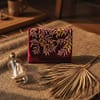 Wine Fern Handcrafted Embroidered Sling Clutch