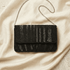 2 (2) Midnight Chevron Beaded Clutch Sling