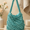 3 (1) Aqua Bloom Beaded Shoulder Potli