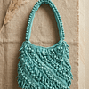 3 (2) Aqua Bloom Beaded Shoulder Potli