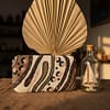 G Blush Marble Beaded Clutch