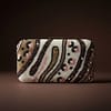 H Blush Marble Beaded Clutch