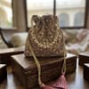 TT Embellished Pearl Drawstring Potli Bag