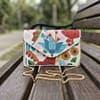 Untitled Floral Beaded Envelope Clutch with Chain Strap
