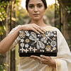 Midnight Dragonfly Bloom Clutch