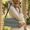 Sky wave Beaded Shoulder Bag