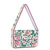 Elegant Hand-Beaded Floral Shoulder Bag