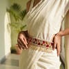 Scarlet Arc Beaded Waist Belt