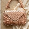 Blush Crystal Cascade Clutch