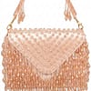 Blush Crystal Cascade Clutch