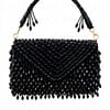 Midnight Fringe Glam Clutch