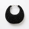 Midnight Noir Crescent Clutch