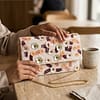 Blush Blossom Beaded Clutch Bag