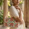 Pomegranate Bloom Beaded Shoulder Bag