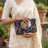 Safari Majesty Beaded Clutch Bag