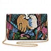 Safari Majesty Beaded Clutch Bag