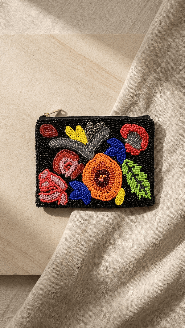pomelli_photoshoot_image_9_16_0417 (18) Floral Beaded Zip Coin Purse