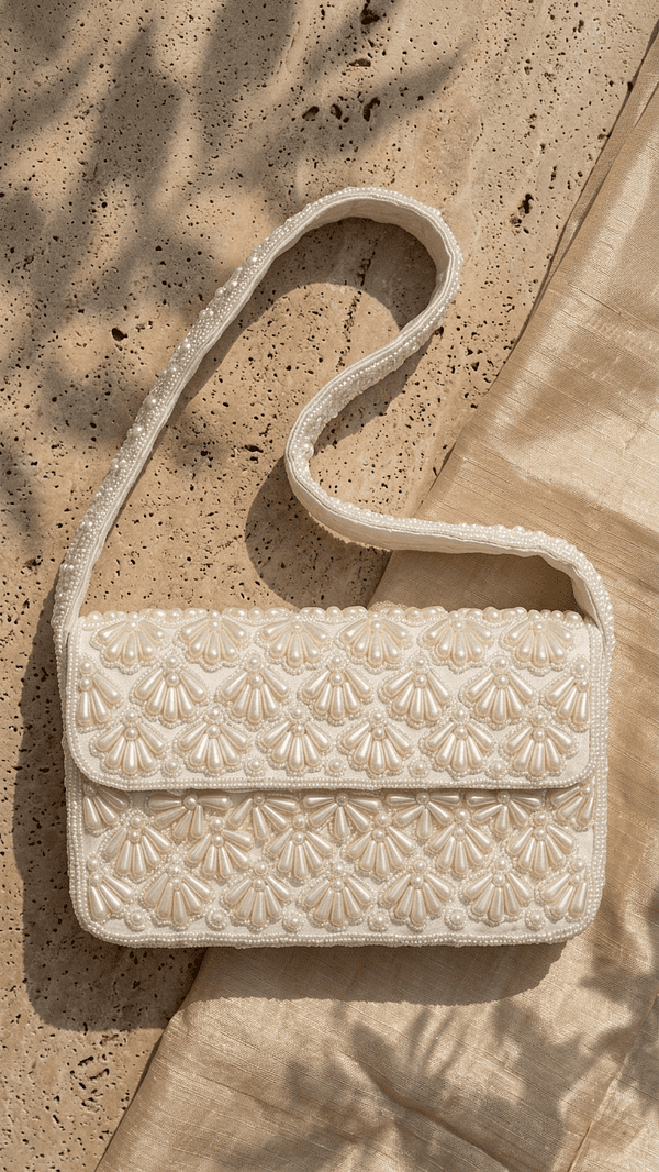 pomelli_photoshoot_image_9_16_0417 (2) Ivory Pearl Embellished Shoulder Bag