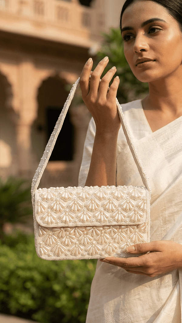 pomelli_photoshoot_image_9_16_0417 (4) Ivory Pearl Embellished Shoulder Bag