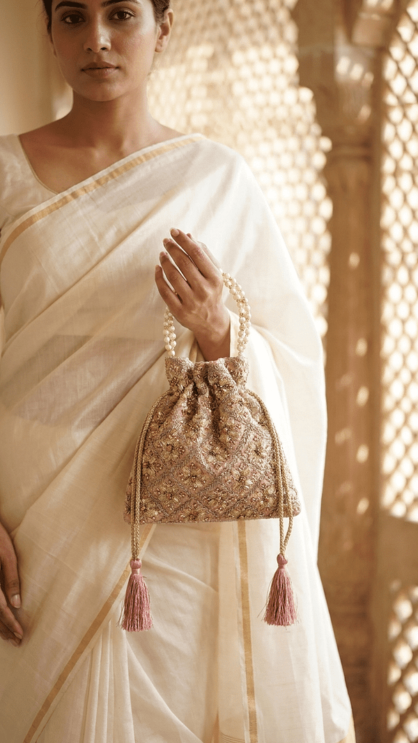 pomelli_photoshoot_image_9_16_0422 (13) Embellished Pearl Drawstring Potli Bag