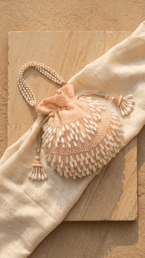 pomelli_photoshoot_image_9_16_0422 (15) Blush Pearl Embellished Potli Bag