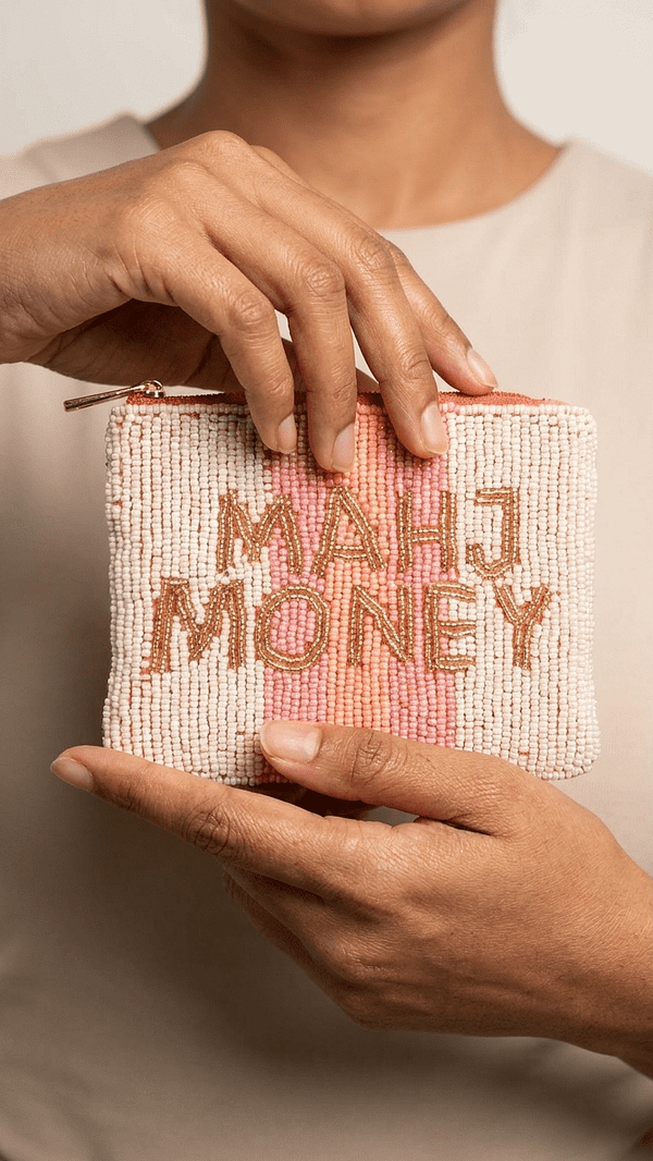 pomelli_photoshoot_image_9_16_0422 (18) Mahj Money Beaded Zip Coin Purse