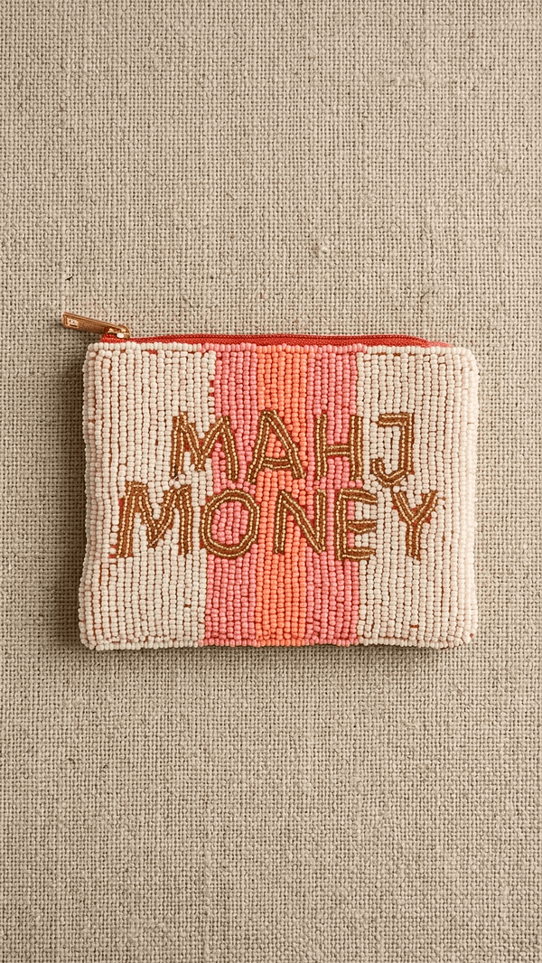 pomelli_photoshoot_image_9_16_0422 (20) Mahj Money Beaded Zip Coin Purse