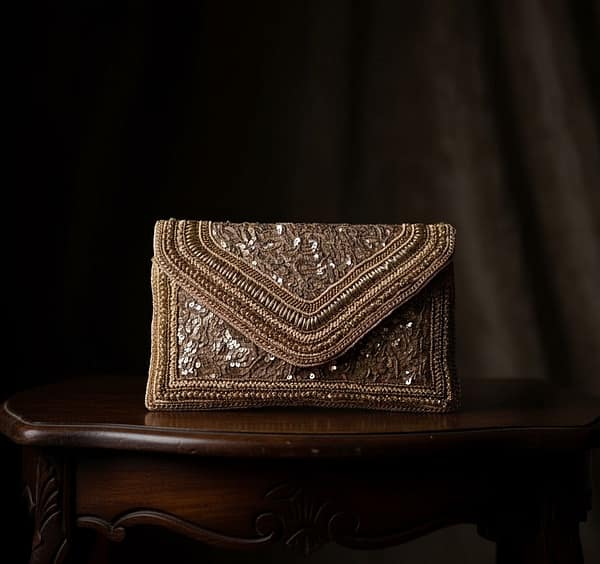 066a75c0-f8ce-4b7f-b58a-22f19d09fcfb Aurora Gold Handcrafted Beaded Evening Clutch