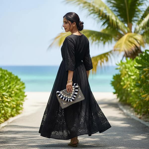 3 Amara Midnight Beaded Clutch