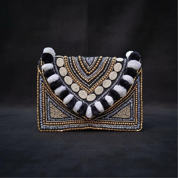5 Amara Midnight Beaded Clutch