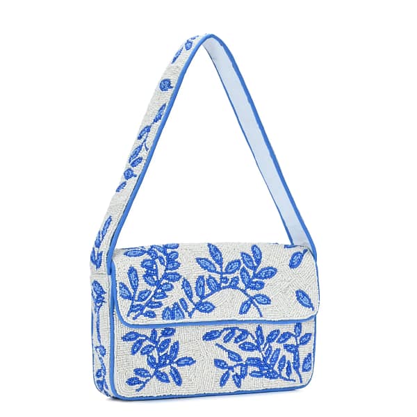 anaya-beaded-snap-shoulder-bag-692065 Blue Bloom Shoulder Bag