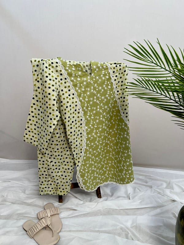 Green Kurta Set