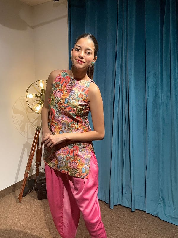Floral Fusion Dhoti Co-ord Set