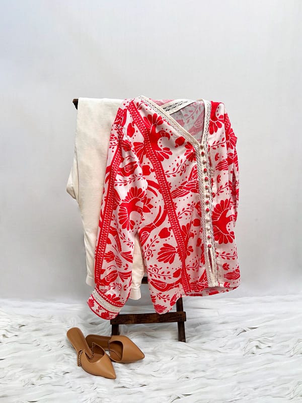 Scarlet Bloom Co-ord Set