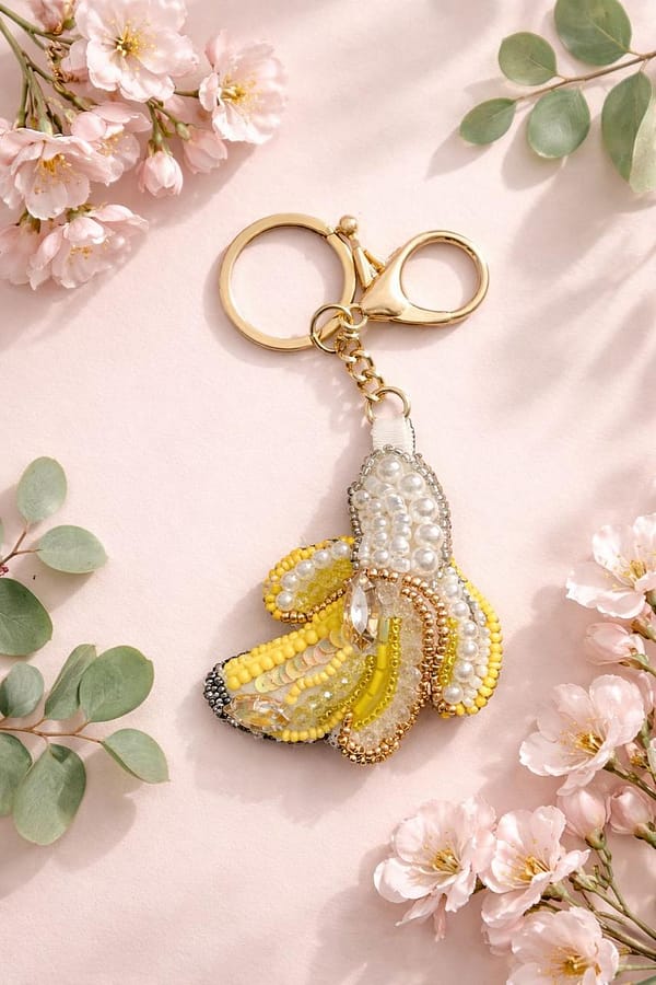 Banana Beaded Charm
